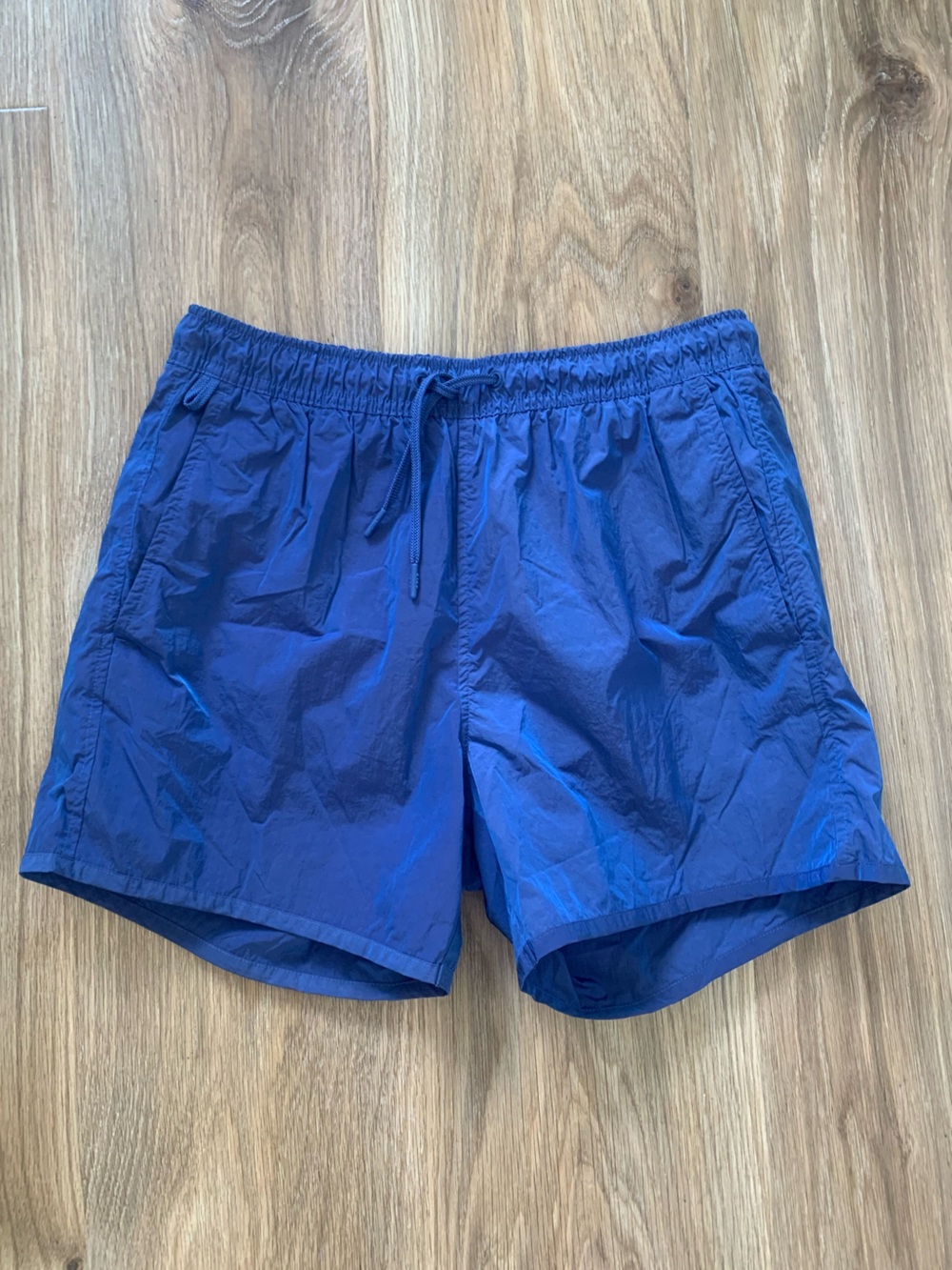 CDLP Swim Trunks Mens S Blue Nylon Drawstring Shorts Iridescent 5” Inseam
